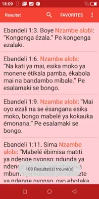 Bible du Congo android App screenshot 1